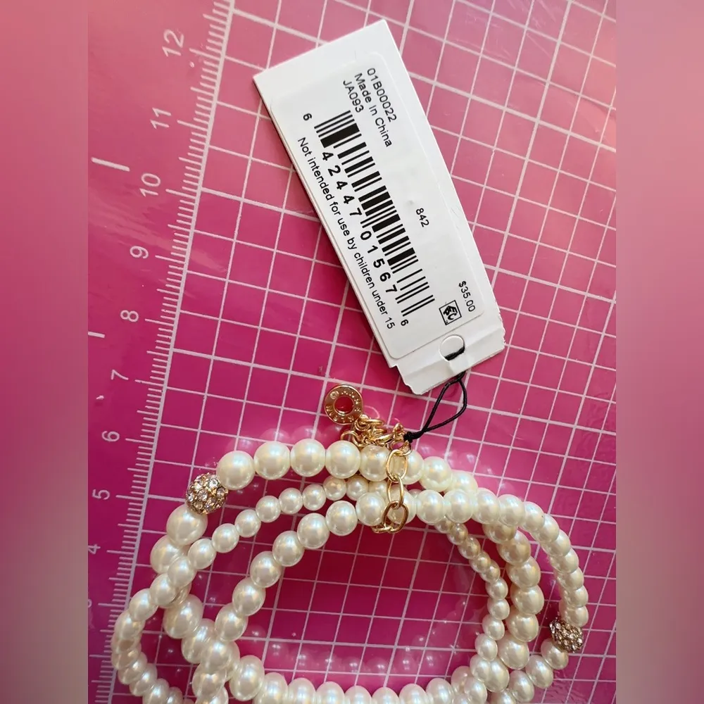 Anne Klein tripped pearls bracelets - Image 3