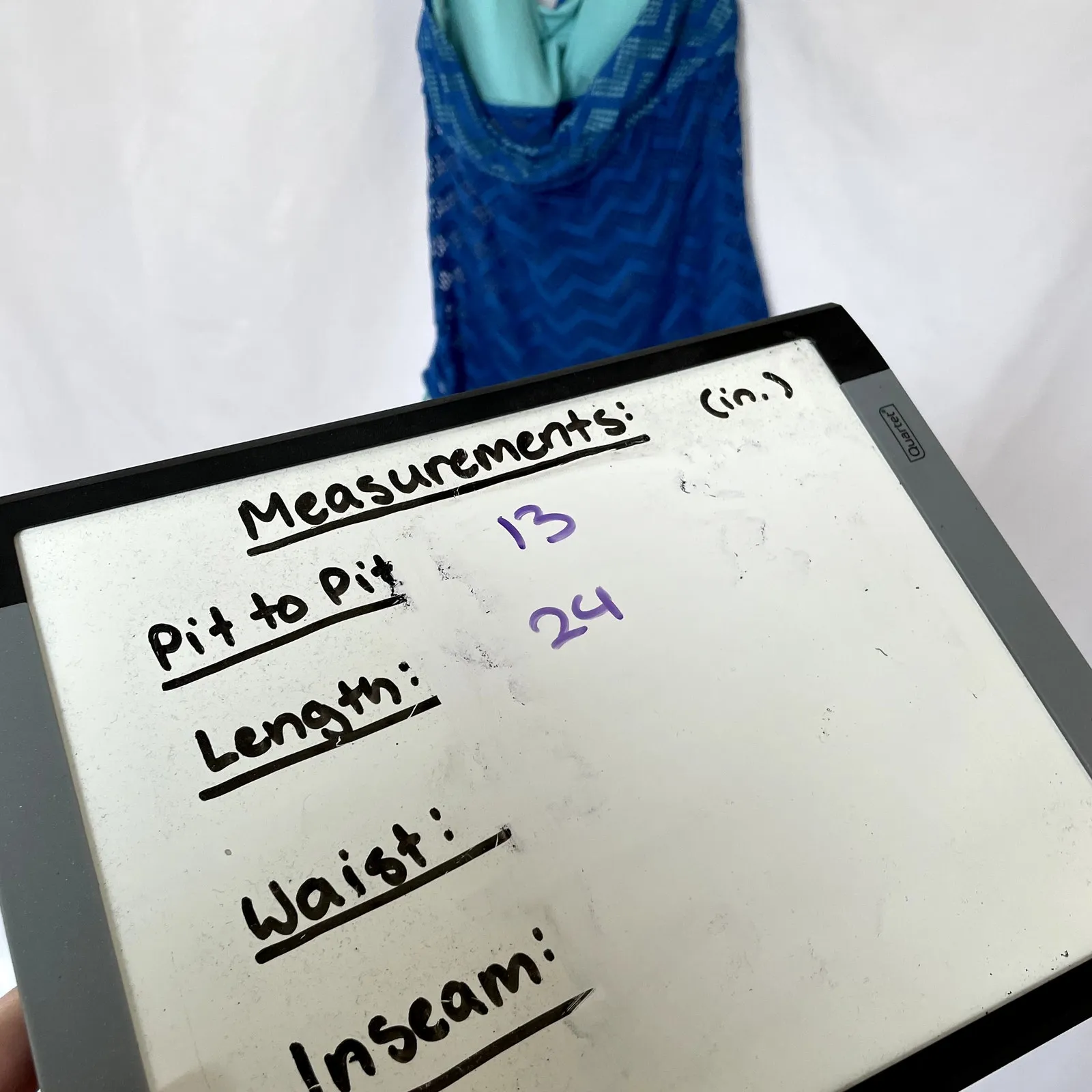 Hula Honey blue aqua halter neck straight neckline padded tankini swim top L - Image 7