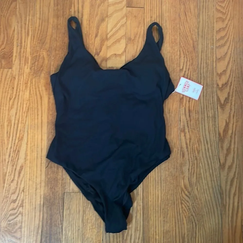 Andie The Ibiza One Piece Rib Swimsuit Black‎ size M NWT - Image 3