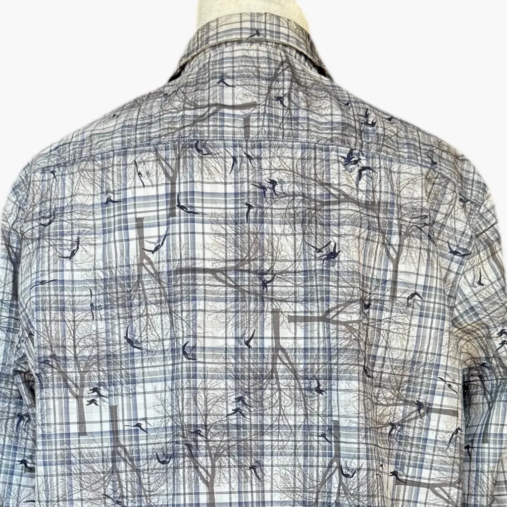 Maus & Hoffman Grey Button Front 100% Cotton‎ Shirt Sz M Gray Size M - Image 5