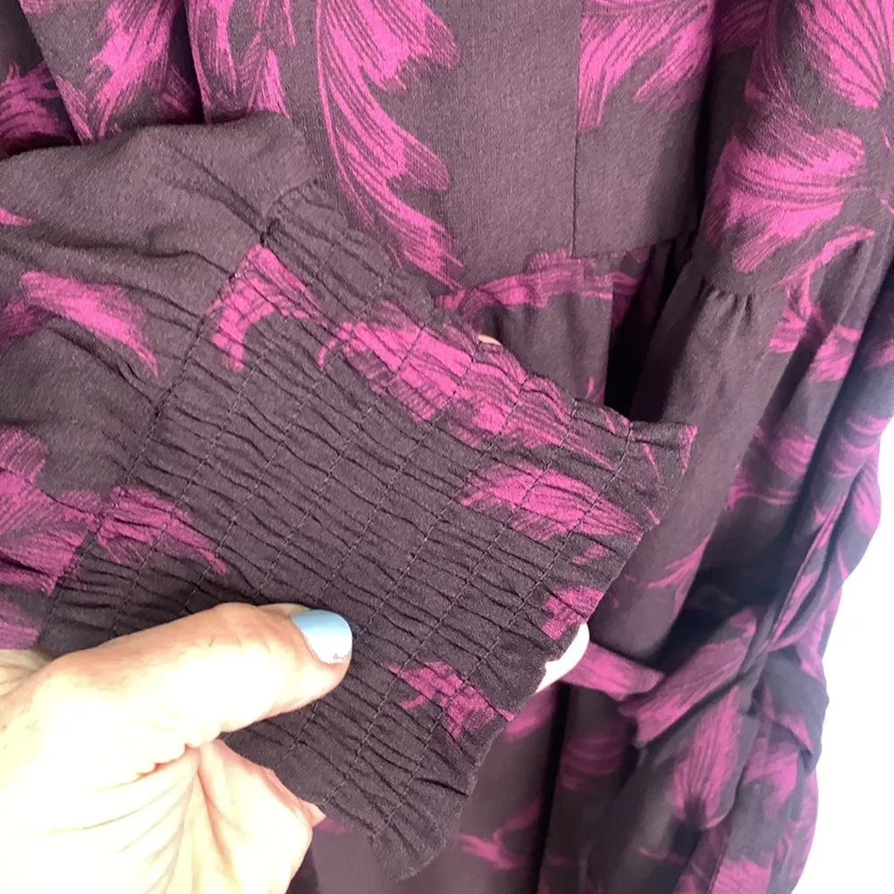 Soft Surrender Dianthe Wine Purple Floral Maxi Dress New with Tag W-488 Sz XS - Image 7