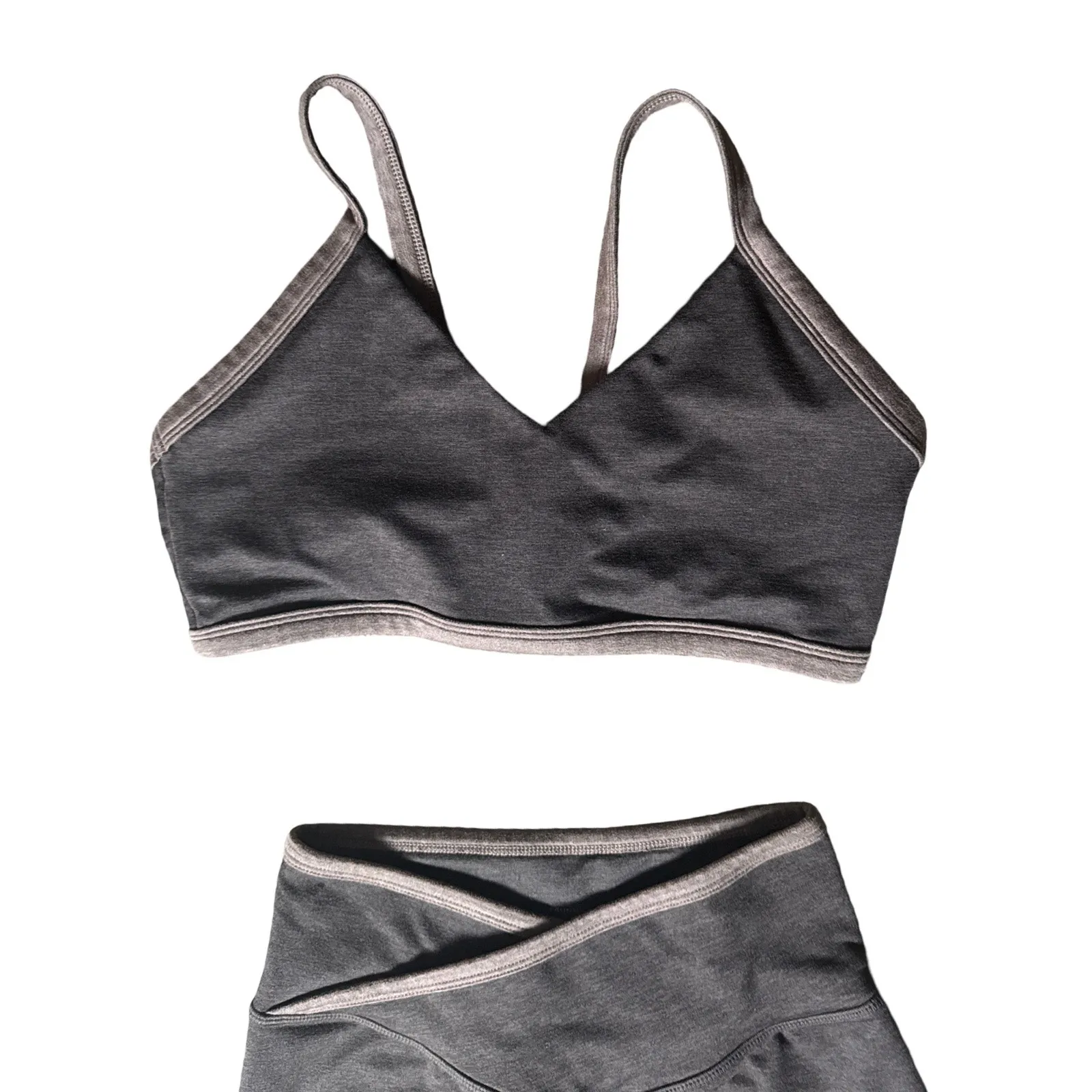 Buffbunny Dream Heather Contrast Set Cold Brew & Grounds Size Small Brown - Image 8