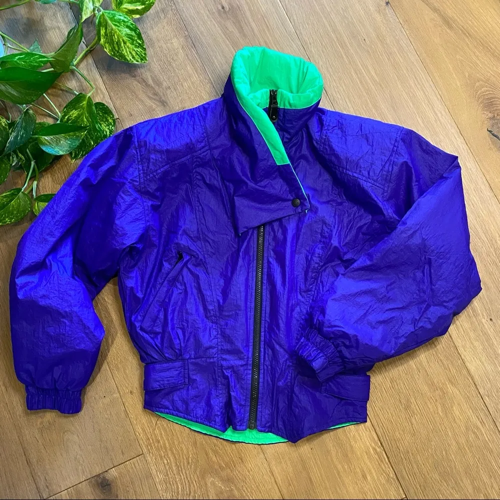 1980s  neon Ski Jacket - Image 4