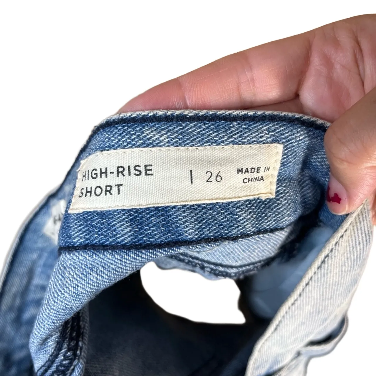 Bullhead Denim Co Shorts Womens Size 26 Blue Denim Cut Off Frayed Hem Blue Wash - Image 5