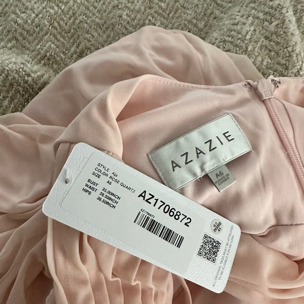Azazie Women’s A6 Aja Rose Quartz Dress New NWT - Image 4
