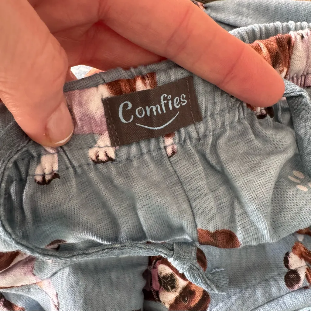 🐾Boxer Dog Adult Unisex Pajama Bottoms – Comfies by E&S PETS🐾 ~Size Large Blue - Image 12