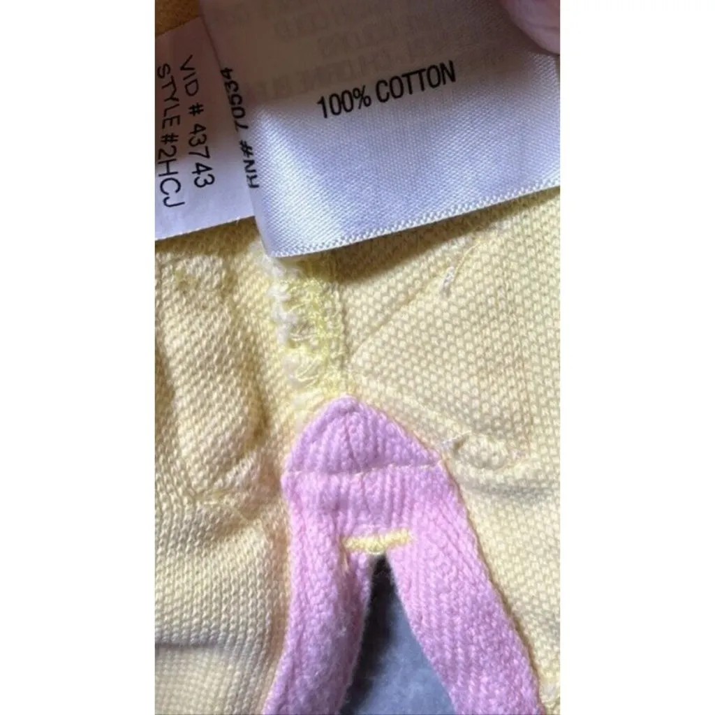 Orvis Womens‎ Shirt Polo Sz XL Yellow Golf Casual Preppy Cotton Outdoor - Image 4