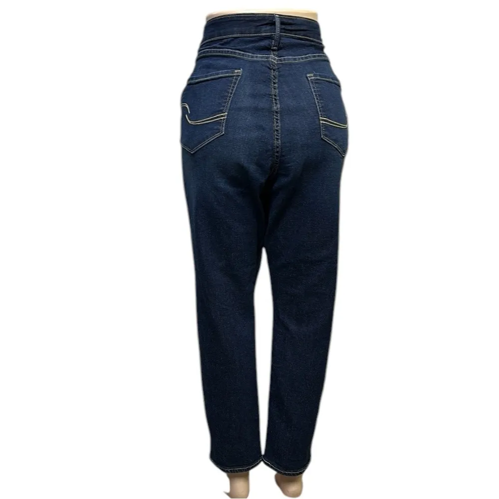 Levi Strauss Modern Slim Dark Wash Denim High Rise Blue Jeans Plus Size 22 - Image 3