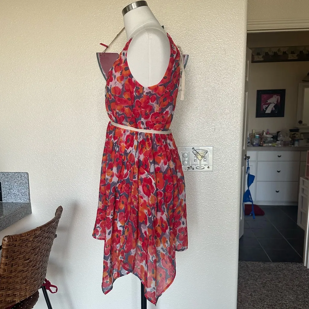 Floral handkerchief mini dress - Image 7