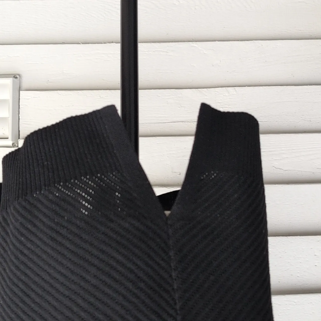 Verve Ami Black Open-Front Cardigan With Silver Button Detail On Wrists - Image 4