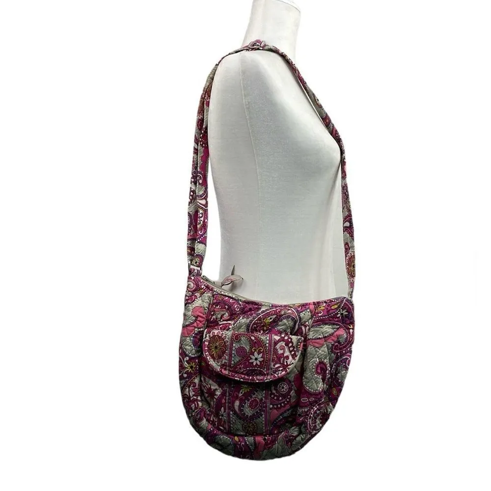 Vera Bradley quilted pink paisley purse crossbody - Image 3