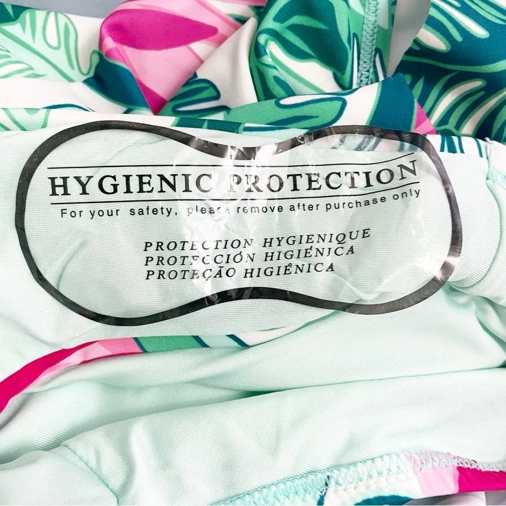 NWT Matilda Jane Palm Tree Paradise One-Piece Ruffle Swimsuit Women’s Size Small - Image 11