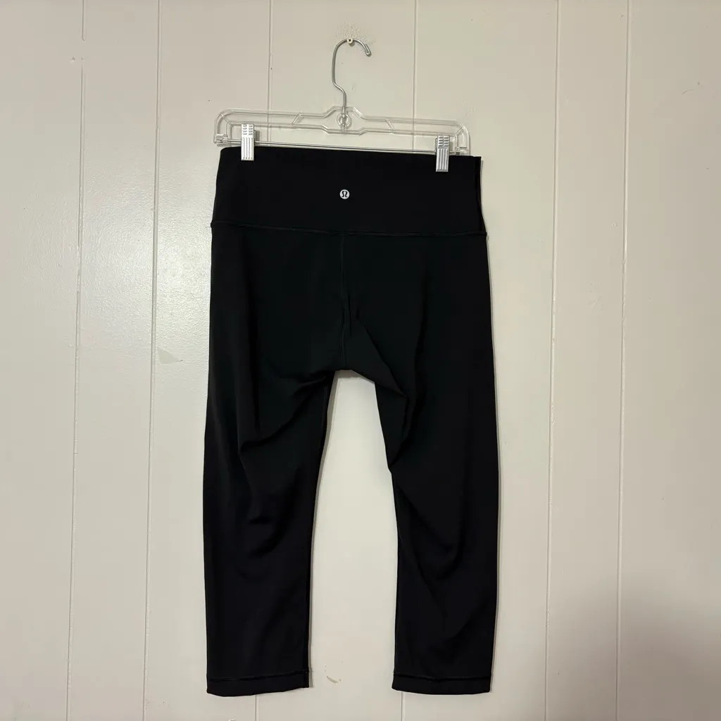 Lululemon Black Cropped Leggings Size 10 – High Rise Sculpt Fit - Image 7
