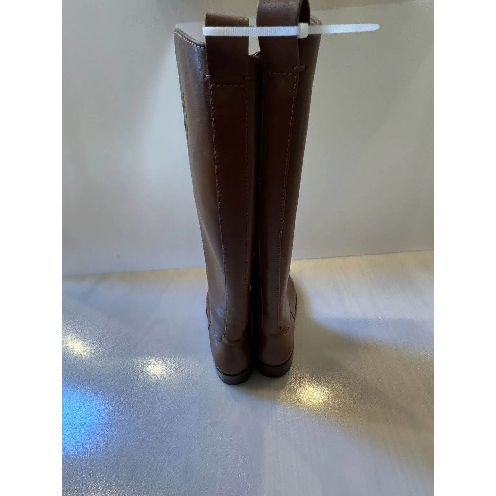 Tory Burch The Riding Boot Size 8 Palissandro (Royal Tan) Color $648 - Image 5