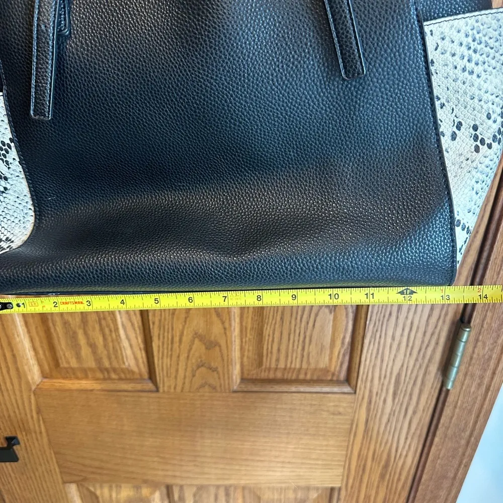 Madden Girl Black Snakeskin Faux Leather Purse Shoulder Bag - Image 6