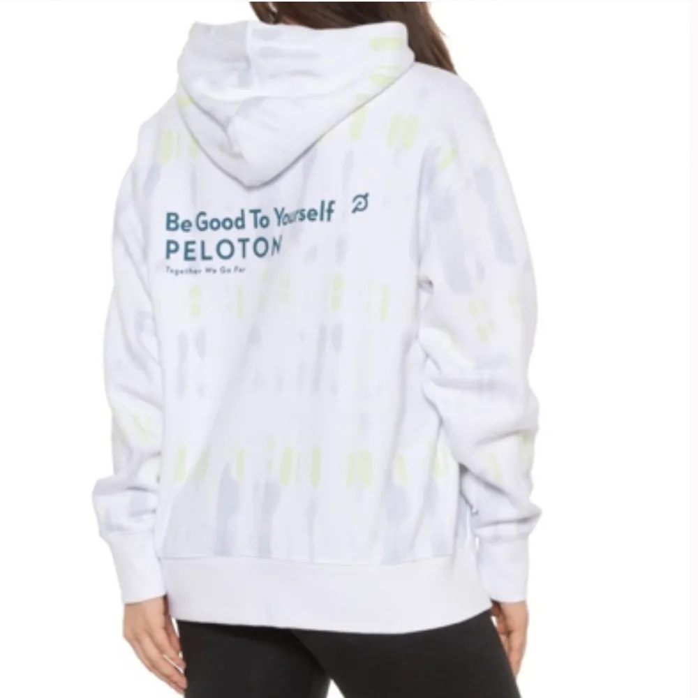 Peloton Women’s Chic Tie-Dye Pullover Hoodie White Tie Dyed - Image 2