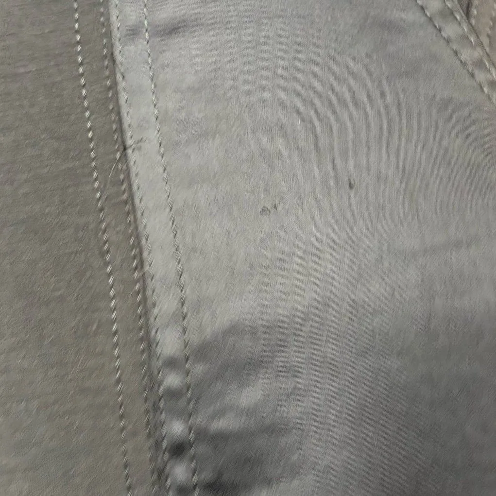 White House‎ Black Market Olive Green Straight Crops Size 4 - Image 5