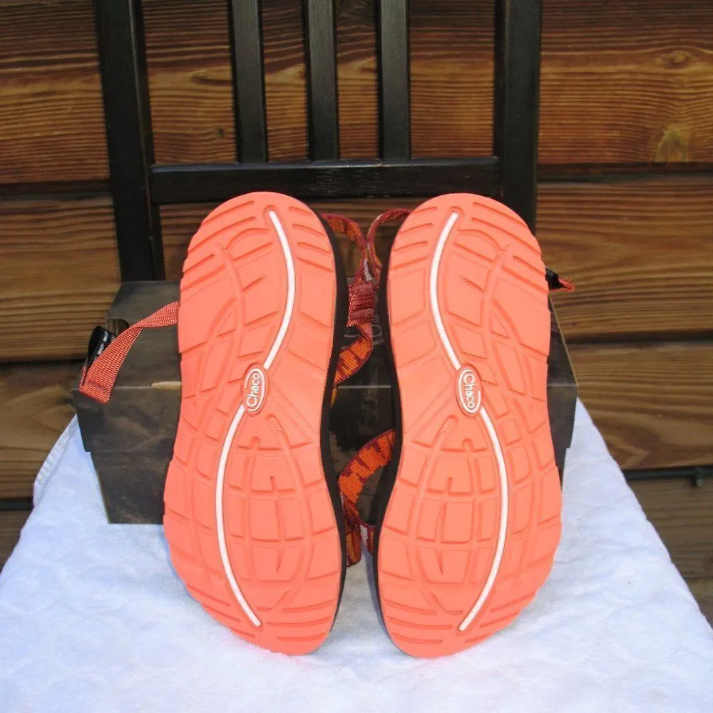 NWT Chaco Z2 Womens 6 Classic Sandals Orange Red - Image 8