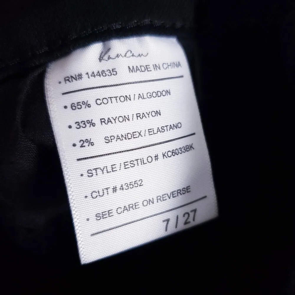 Kancan‎ Black Raw Hem Distressed Shorts Size 27 - Image 5