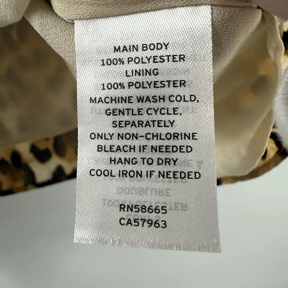 NWT NORDSTROM ABOUND Size‎ Medium Womens Animal Print V-Neck Open Back Tank Top - Image 3