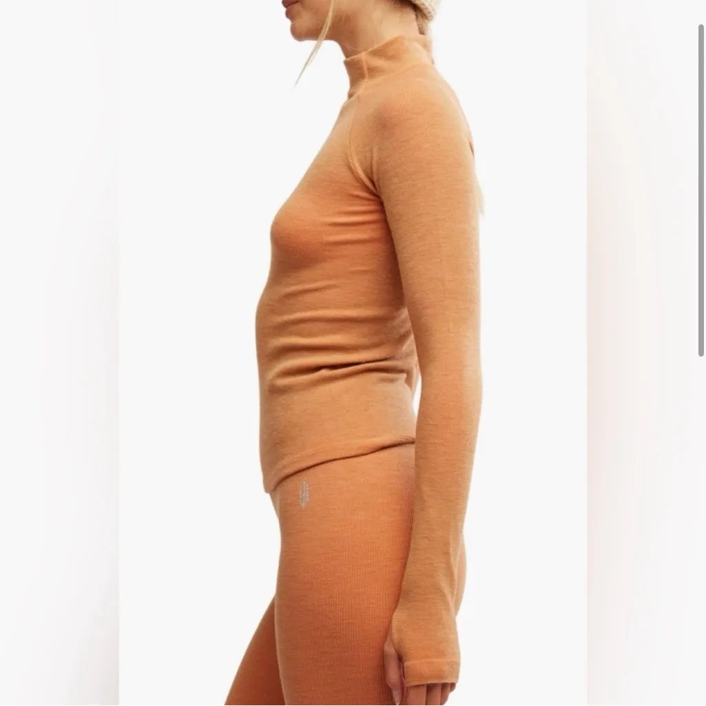 NWT Free People Movement Cool Down Base Layer Size M/L Tan - Image 3