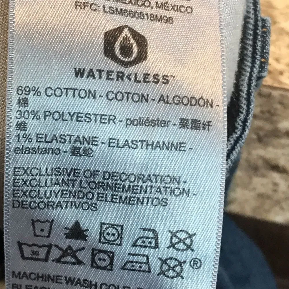 Signature mid rise boyfriend distress jeans women’s - Image 5