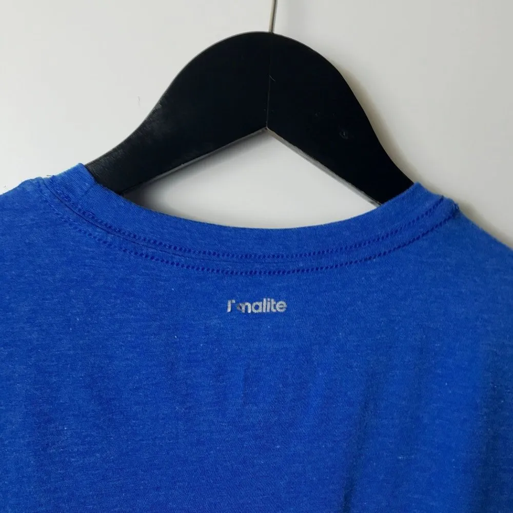 Adidas Kansas Jayhawks T Shirt Blue Medium M Basketball University Graphic Tee - Image 7