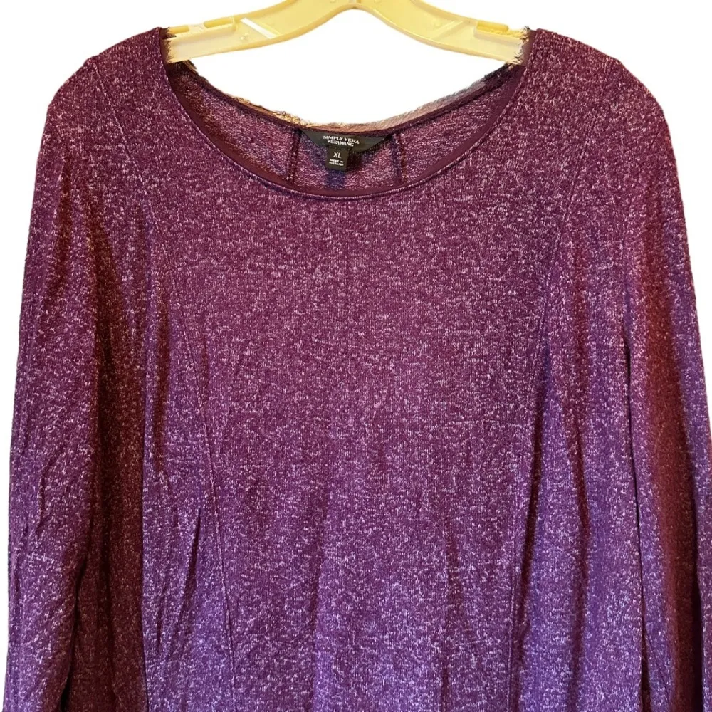 Simply Vera‎ Vera Wang Purple Top - Image 2