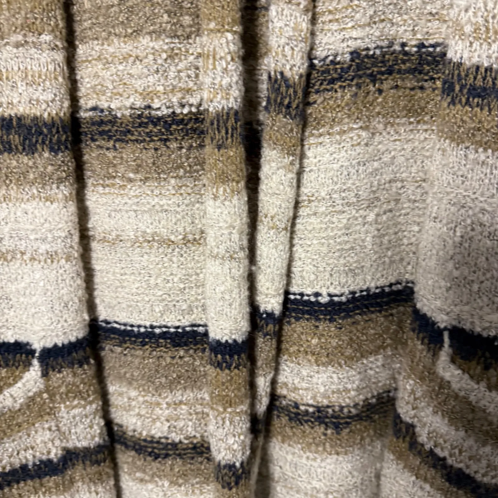 Wishlist Striped Longline Open Front Cardigan Sweater Size Medium Large - Image 5