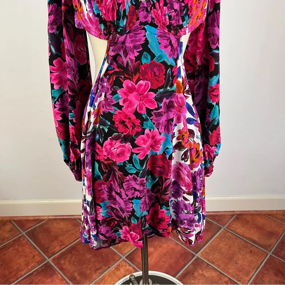 For Love & Lemons Scarlett Mini Dress in Pink - Image 5