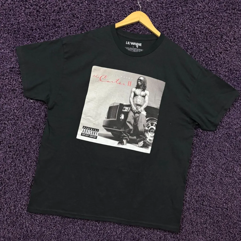 Lil Wayne Tha Carter II Album Art Young Money Rap T-Shirt L - Image 3