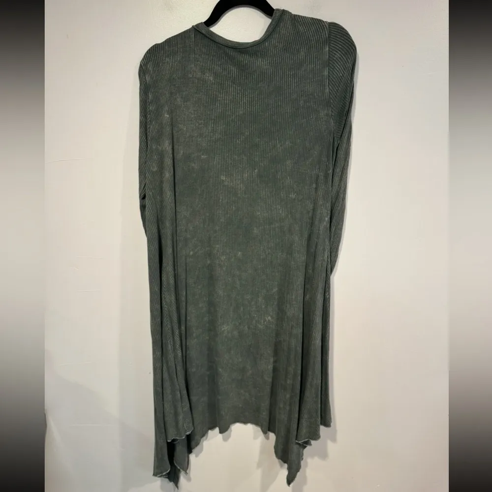 Alya Francesca’s grey‎ ribbed waterfall cardigan - Image 3