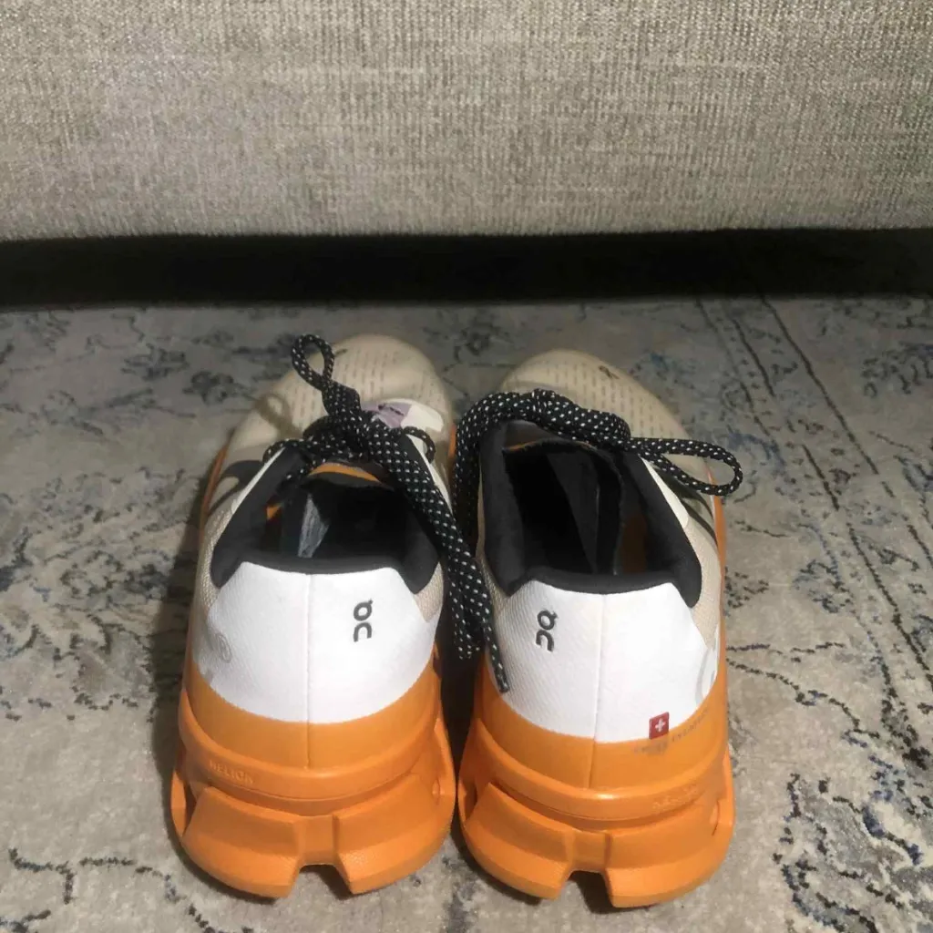 On Cloudmonster in Fawn/Tumeric Orange Size 9.5 - Image 9