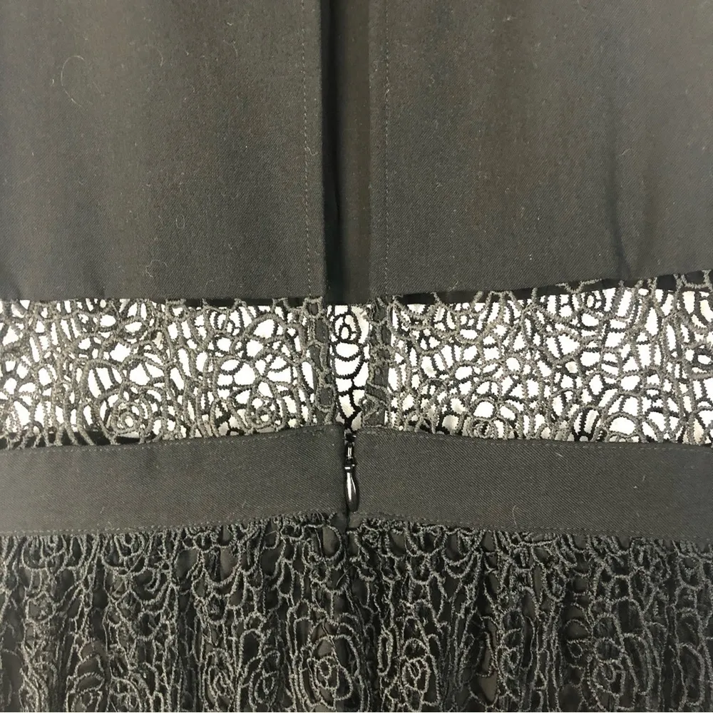 NBD Black Desire Lace Overlay Sleeveless Midi Dress S - Image 7