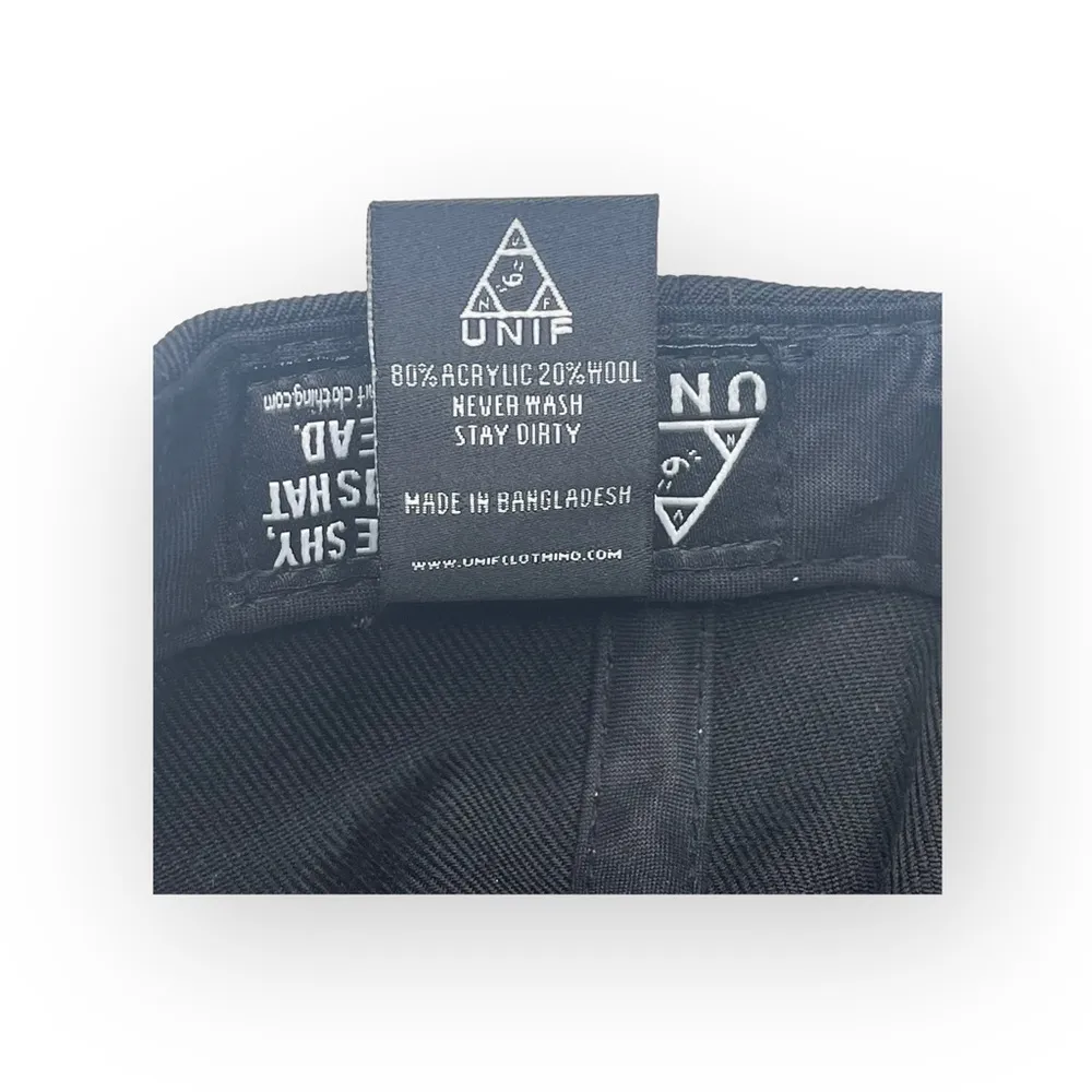 Deadstock: new UNIF 𖤐 Me > You Snapback Embroidered Y2K 90’s Dad Cap 𖤐 Black - Image 9