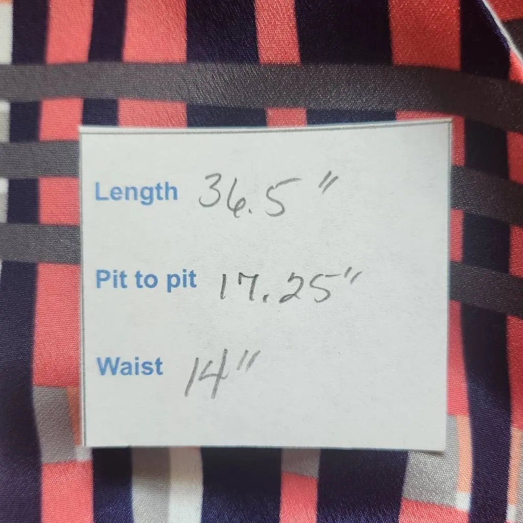 Banana Republic Pink Plaid Fit and Flare Wrap Dress Size 4 Wedding Guest Dress - Image 10