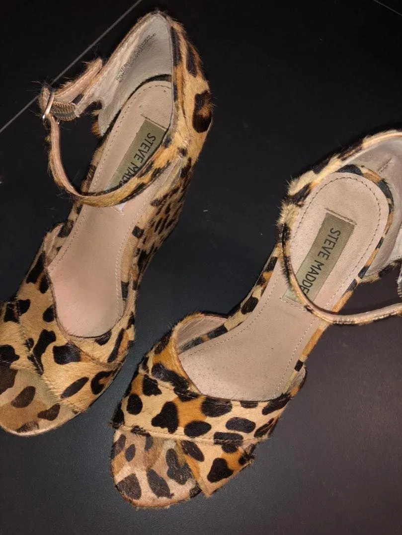 Steve Madden Leopard Wedges - Image 5