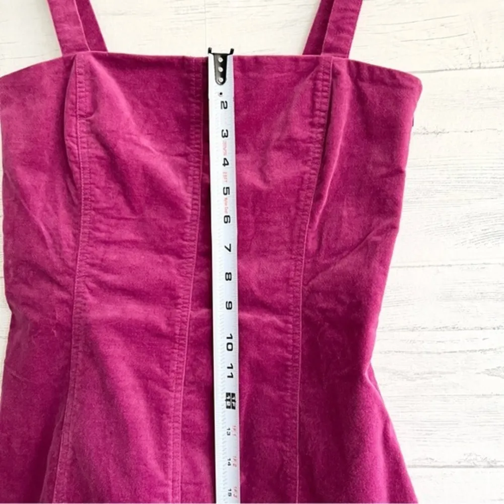 Forever 21 Magenta Velvet Mini Dress Size Medium - Image 15