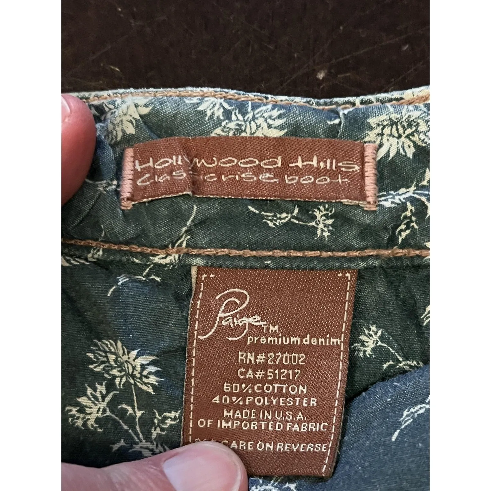 Paige Jeans Womens 26 Petite Blue Hollywood Hills Bootcut Premium Denim - Image 8