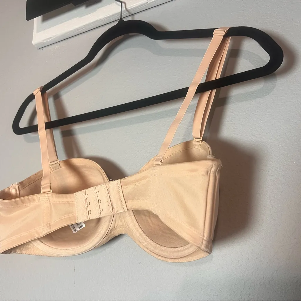 Wacoal Red Carpet Strapless Underwire Bra Nude Beige Style 854119 Size 34D - Image 8