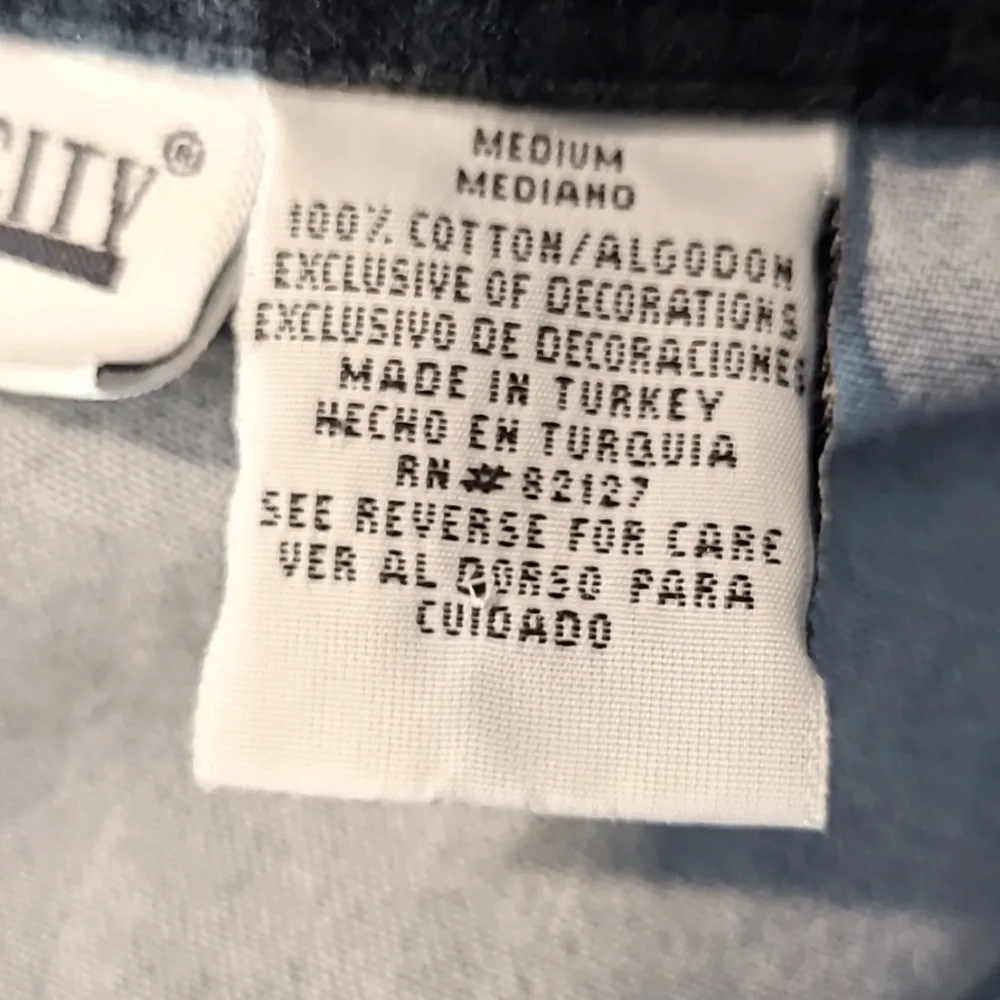 Vintage Shirt Velvet Collared Western Bohemian 90s Country Chambray Denim Medium Blue - Image 8