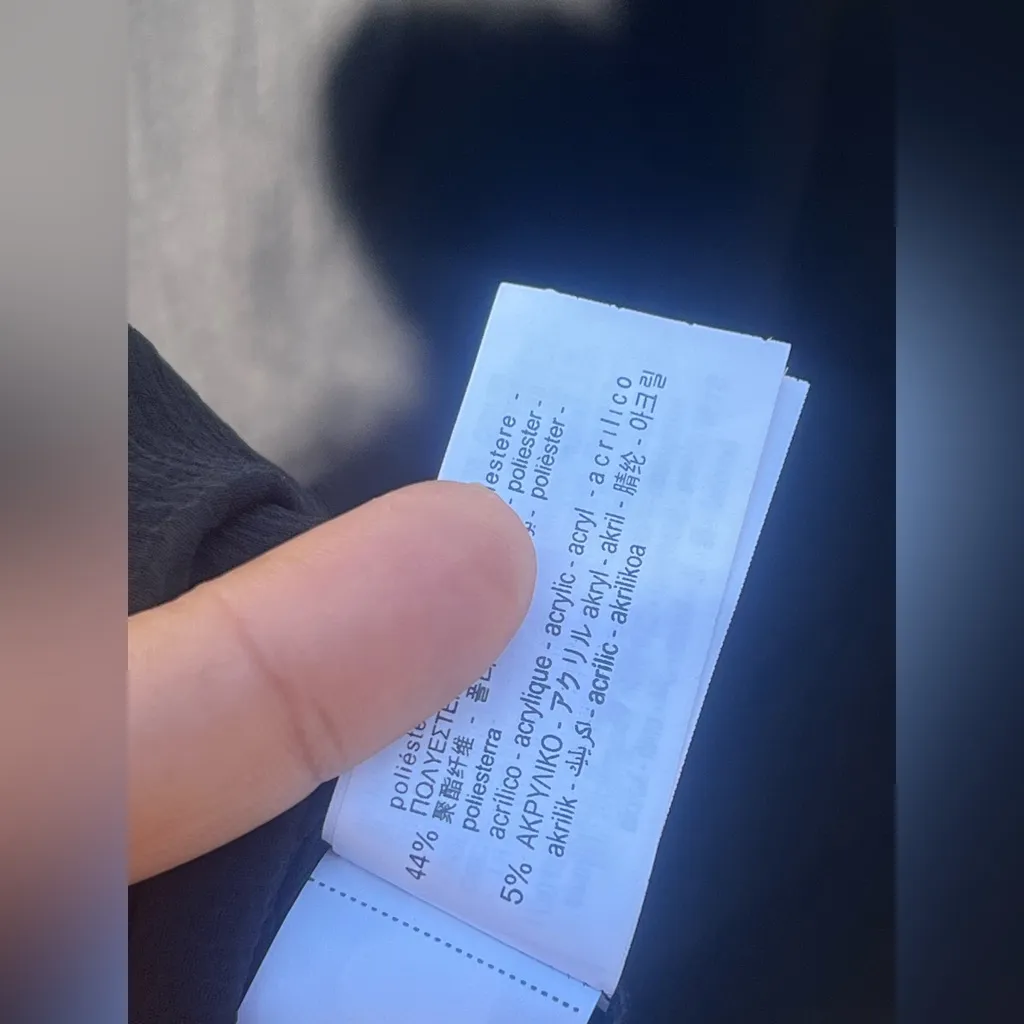 Zara black chiffon tweed pockets long sleeve collar blouse NWT - Image 12