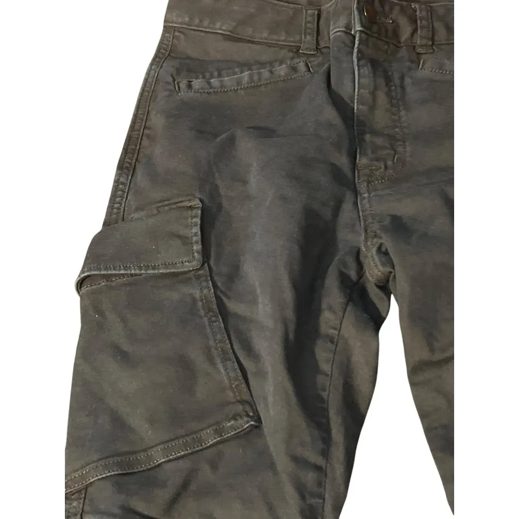 J Brand Mid Rise Skinny Jeans Dark Blue Denim Ankle Zippers Size 24 - Image 2