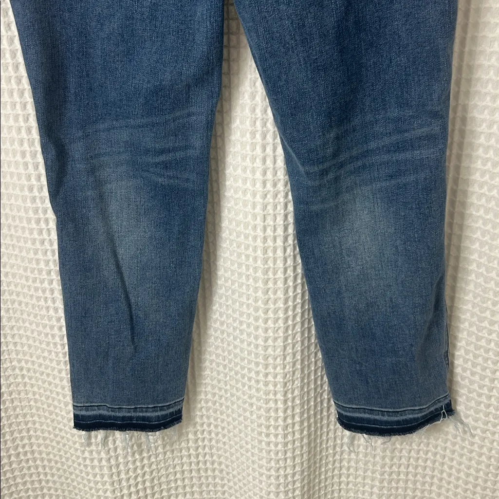 Judy Blue High Rise Boyfriend Fit Jeans Raw Hem Size 13/31 - Image 7