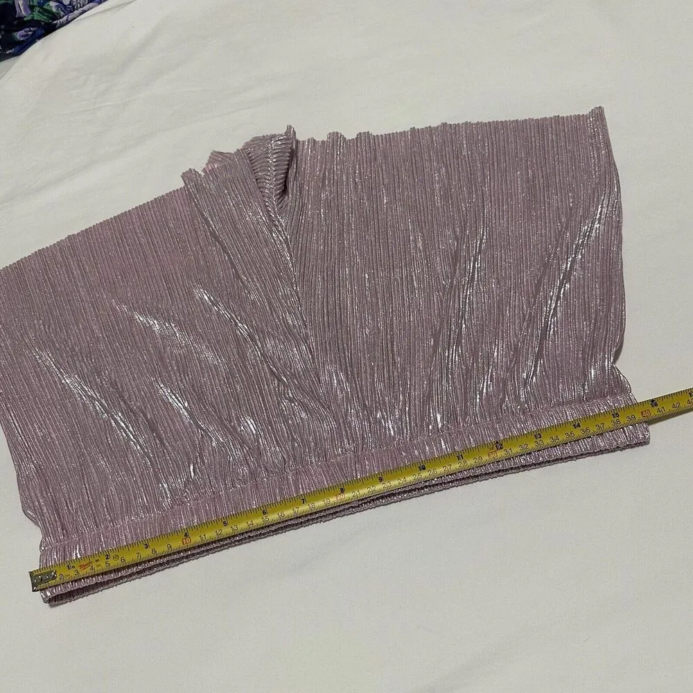 Victoria's Secret Pink Shimmer Pull On PJ Pajama Lounge Shorts Sz M Medium - Image 11