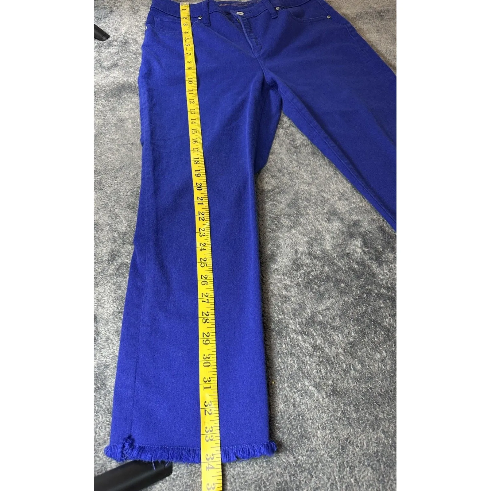 Chico's So Slimming Girlfriend Crop Slim Fit Jeans Women's Blue US 6 - Image 2