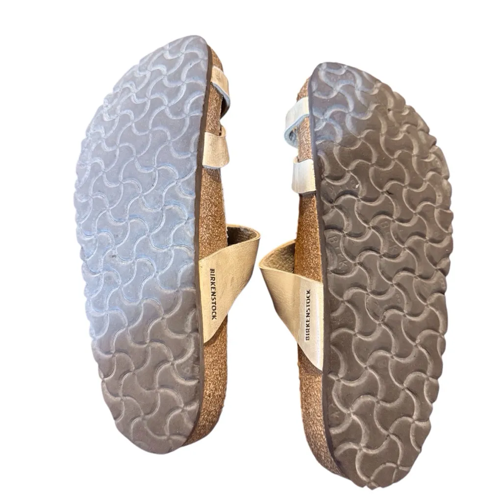 Birkenstock Womens Mayari Birko-Flor Grace‎ Pearl White GUC Size 39 US 7/8 Boho - Image 5