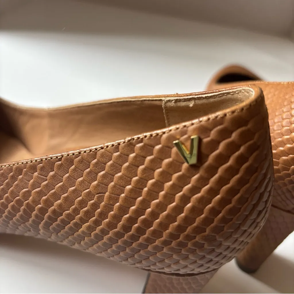 Vionic Women's Madison Mia Brown Snakeskin Embossed Heels Womens 9.5 NWOT - Image 8