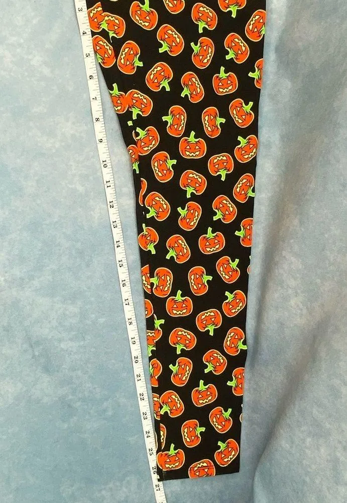 NWT Pumpkin Ankle Leggings L - Image 2