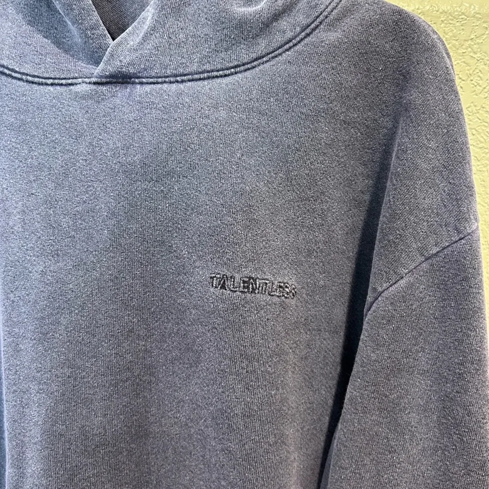 Talentless  Deep Purple Acid Wash Hoodie - Image 4